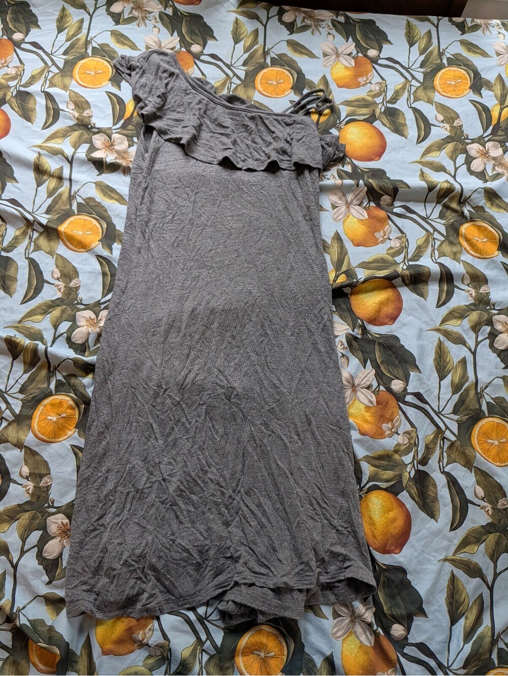 Pink Rose Women's Gray Off-The-Shoulder Dress – Size Small